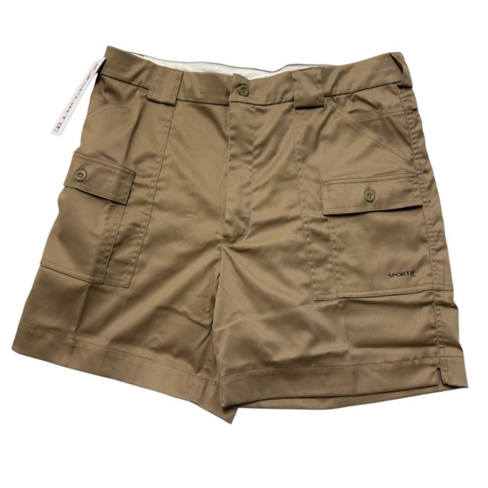 Sportif 618170 Mens Tan Cargo Shorts‎ NWT Size 40